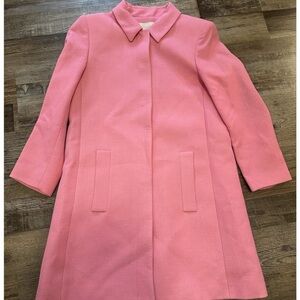 Zara Vibrant Pink Textured Coat